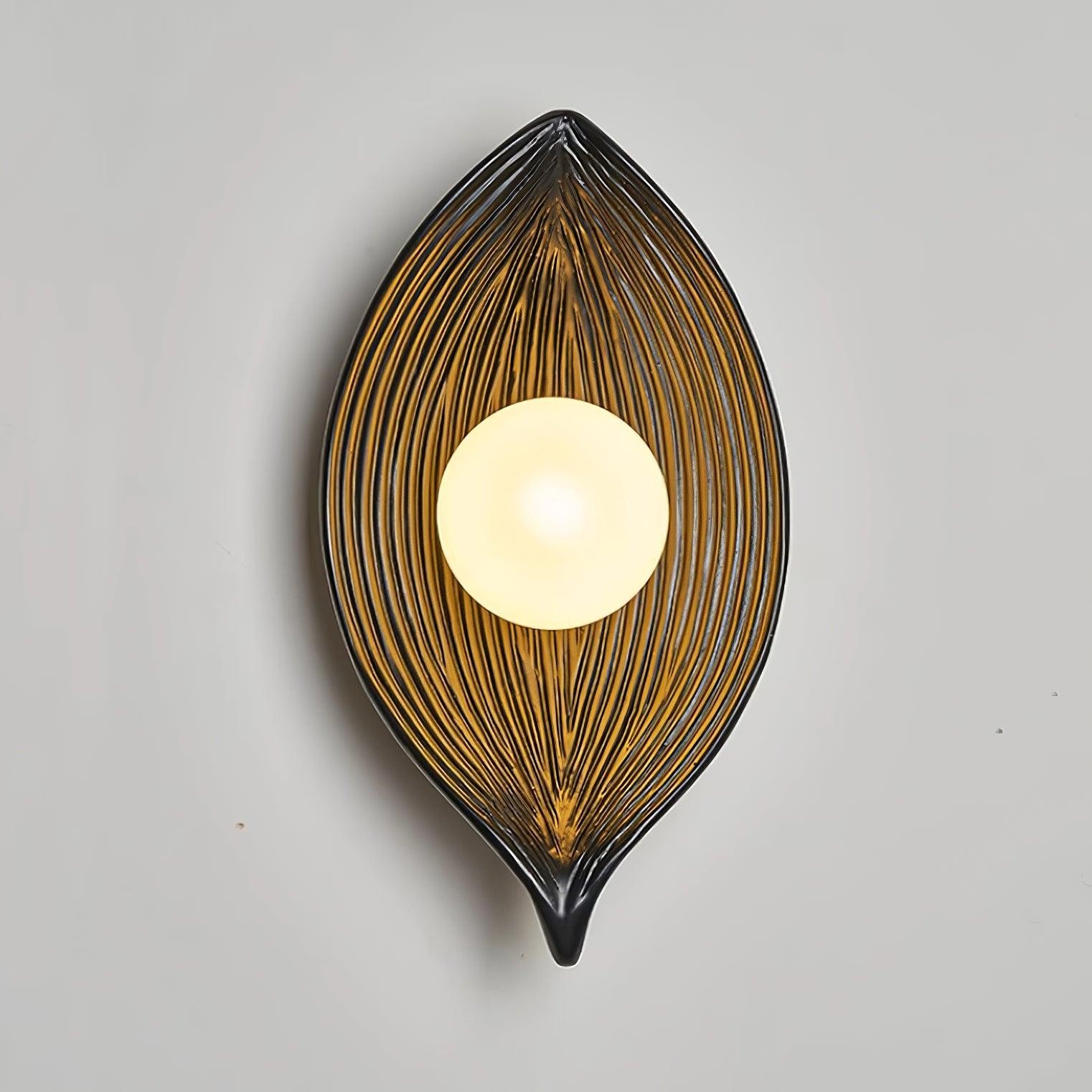 Contemporary Nordic Leaf Resin Wall Light M369