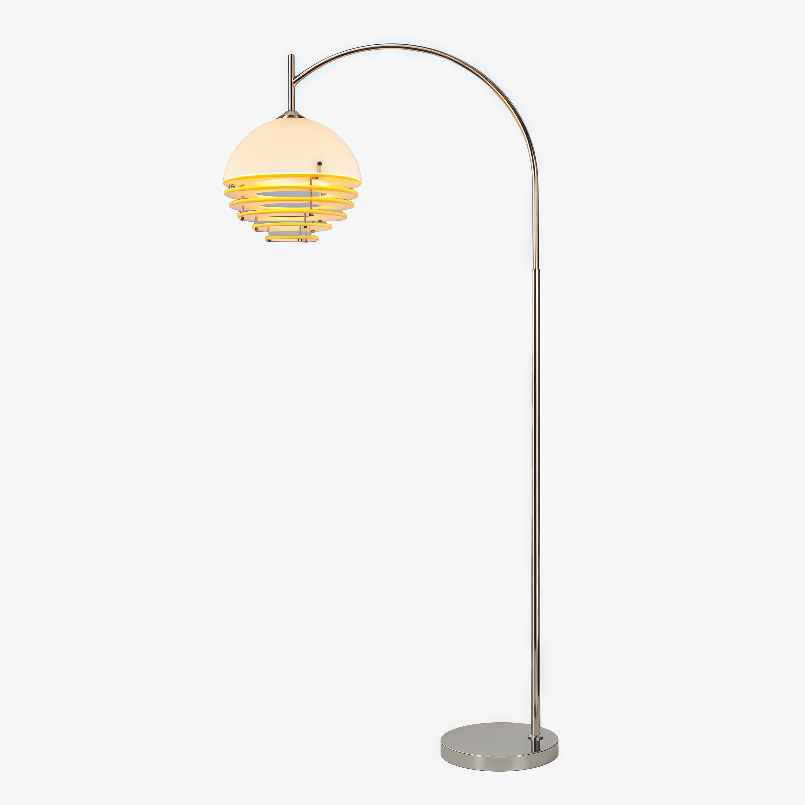 Bauhaus Acrylic & Glass Sunset Floor Lamp for Living Room G77