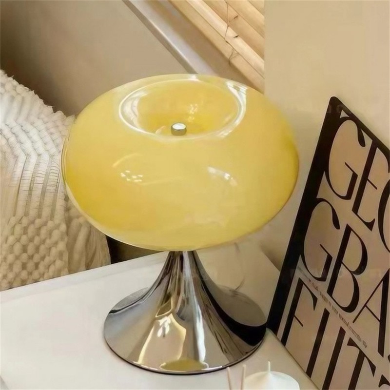 Bauhaus Apple Shaped Glass Led Table Lamp S137