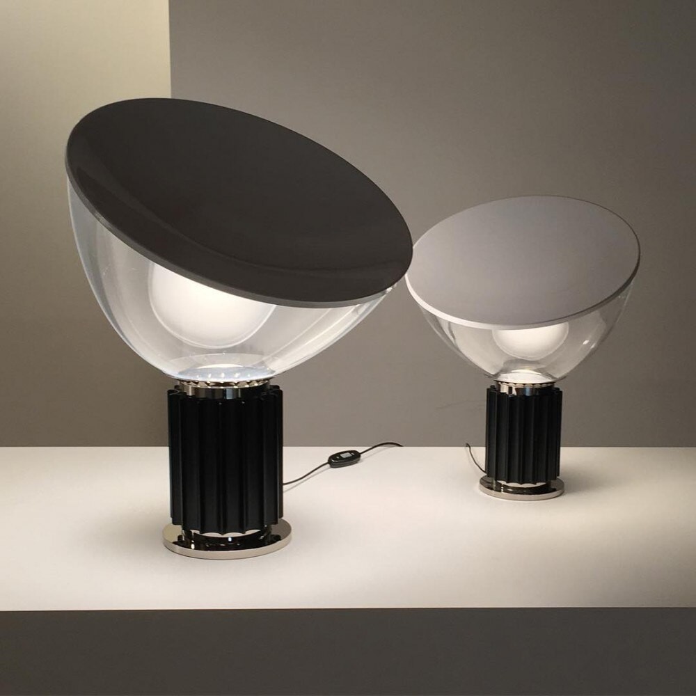 Sculptural Upside Down Glass Table Lamp