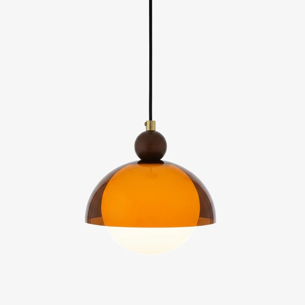 Afterglow Vintage Pendant - Hand-Blown Glass Shade Retro Pendant Lamp for Dining Room T556