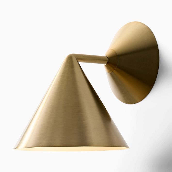 Brivana Sconce Wall Light - Brass Modern Lighting for Bedroom & Hallway T270