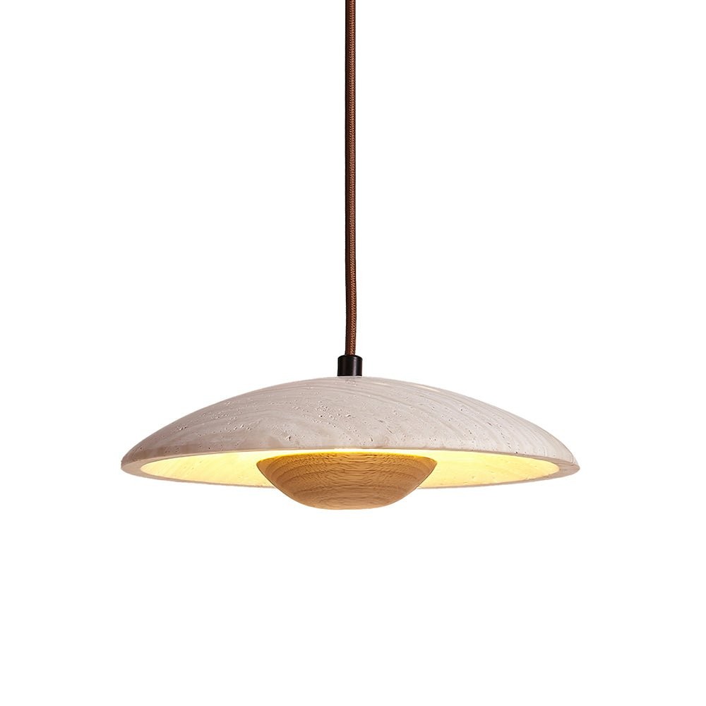 Cream Style Wood Pendant Lamp M422