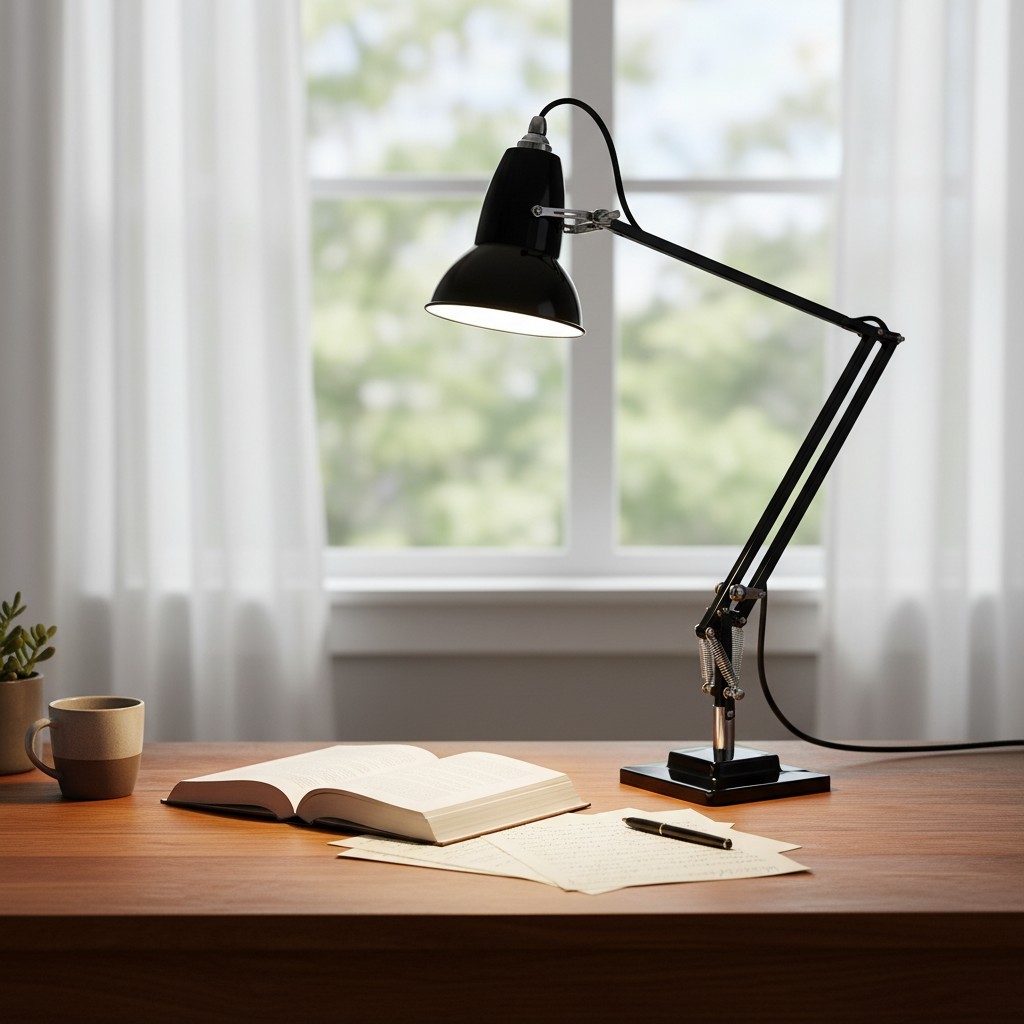 Modryx Vintage Adjustable Desk Lamp - Industrial Task Light for Home Offices T555