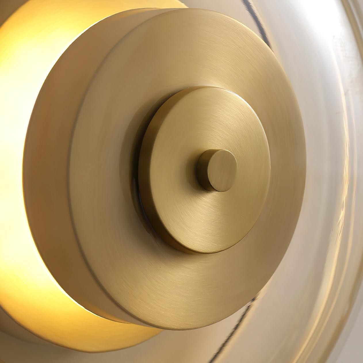 Postmodern Brass Glass Wall Lamp M214