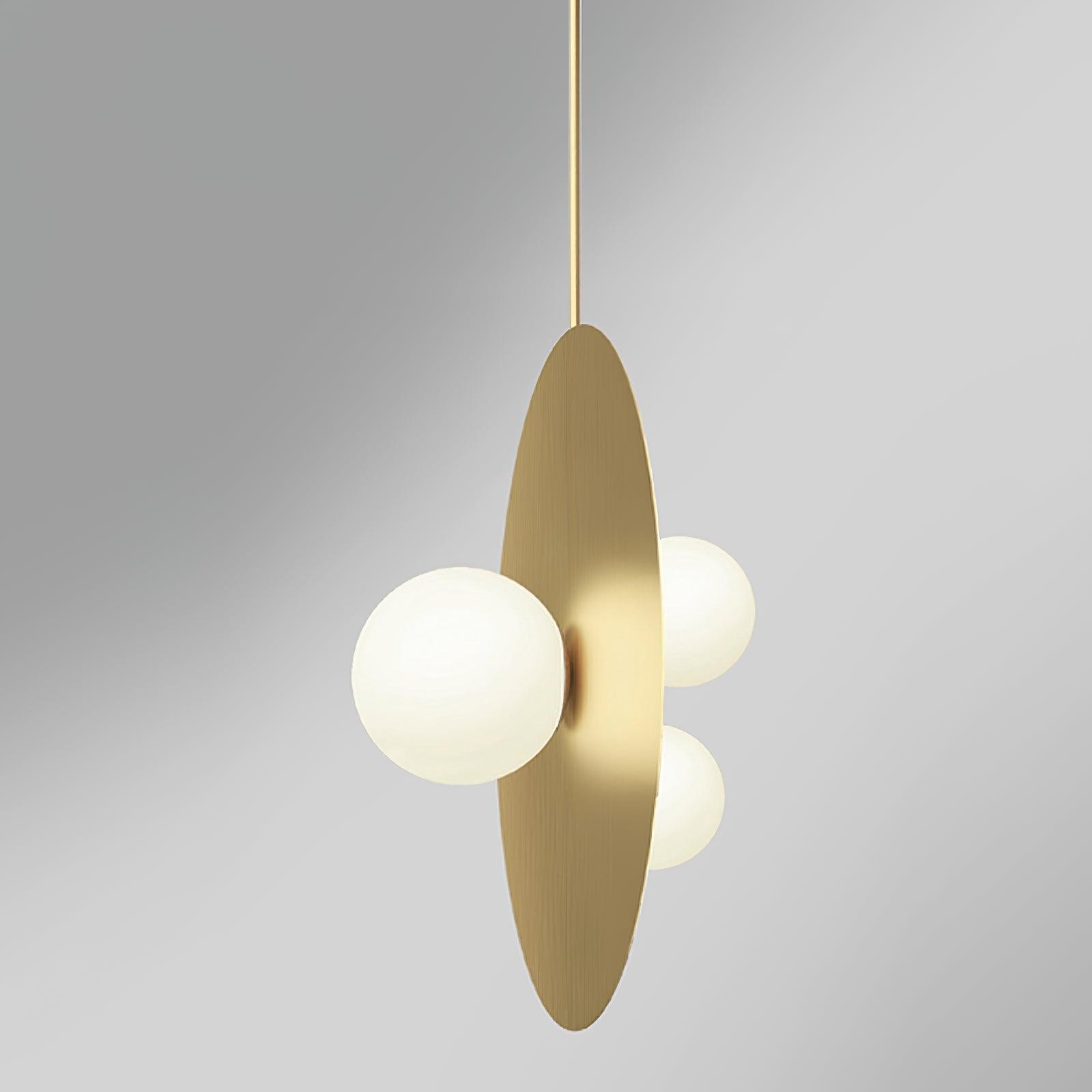 Metal Disc With Ball Pendant Light M94