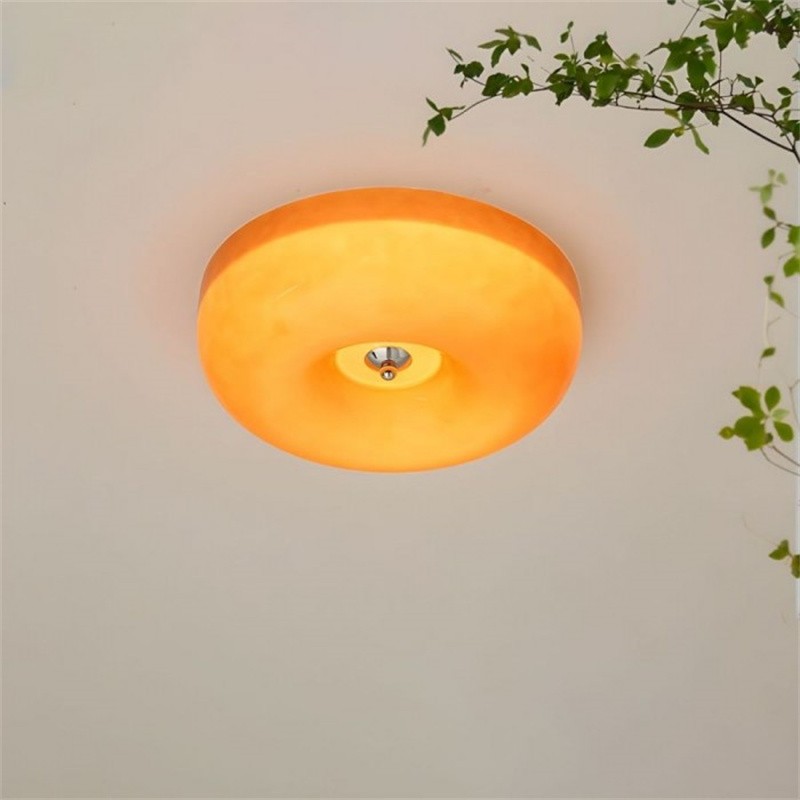 Bauhaus Glass Cream Pudding Ceiling Lamp S151