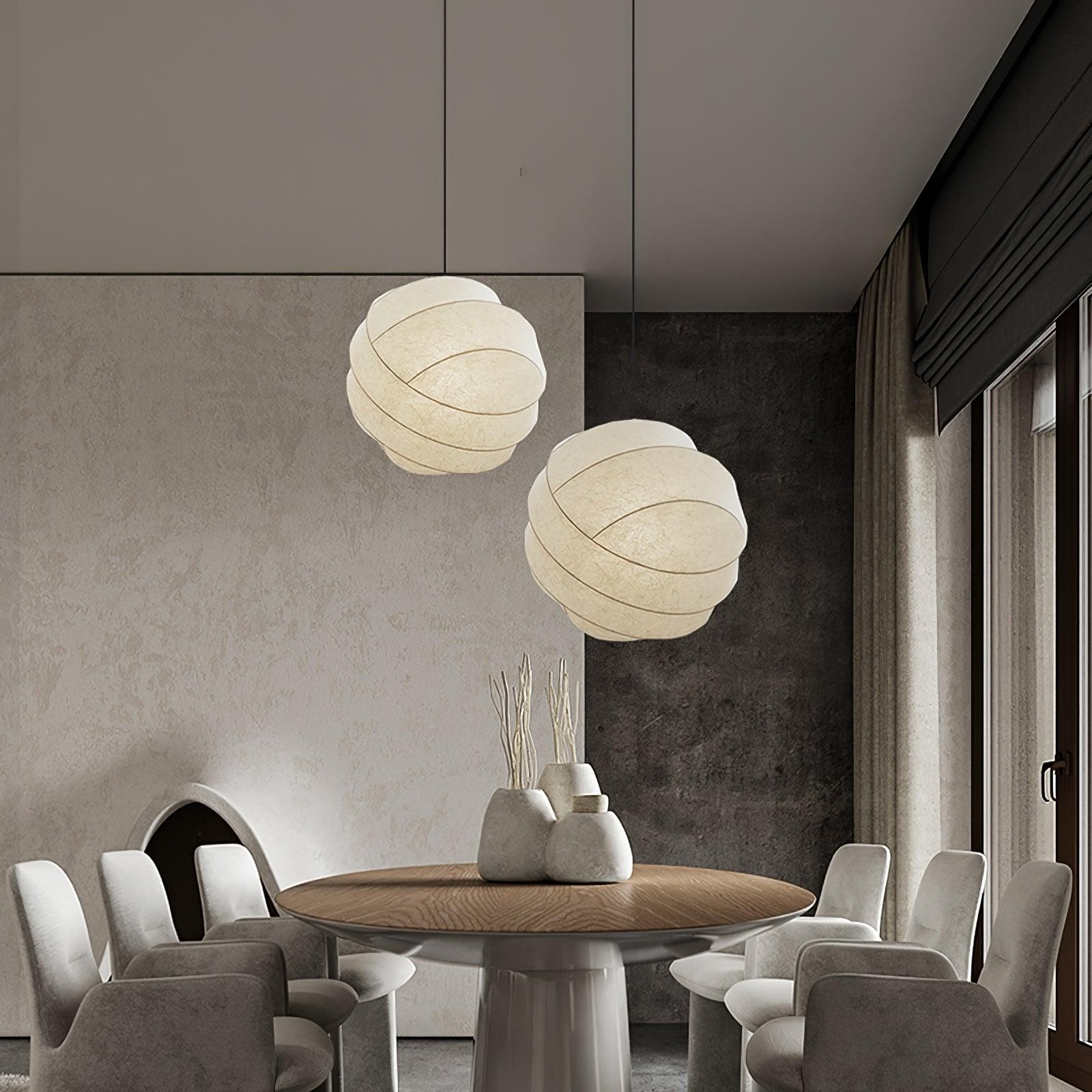 Wabi-Sabi Style Fiber Cocoon Pendant Lamp M505