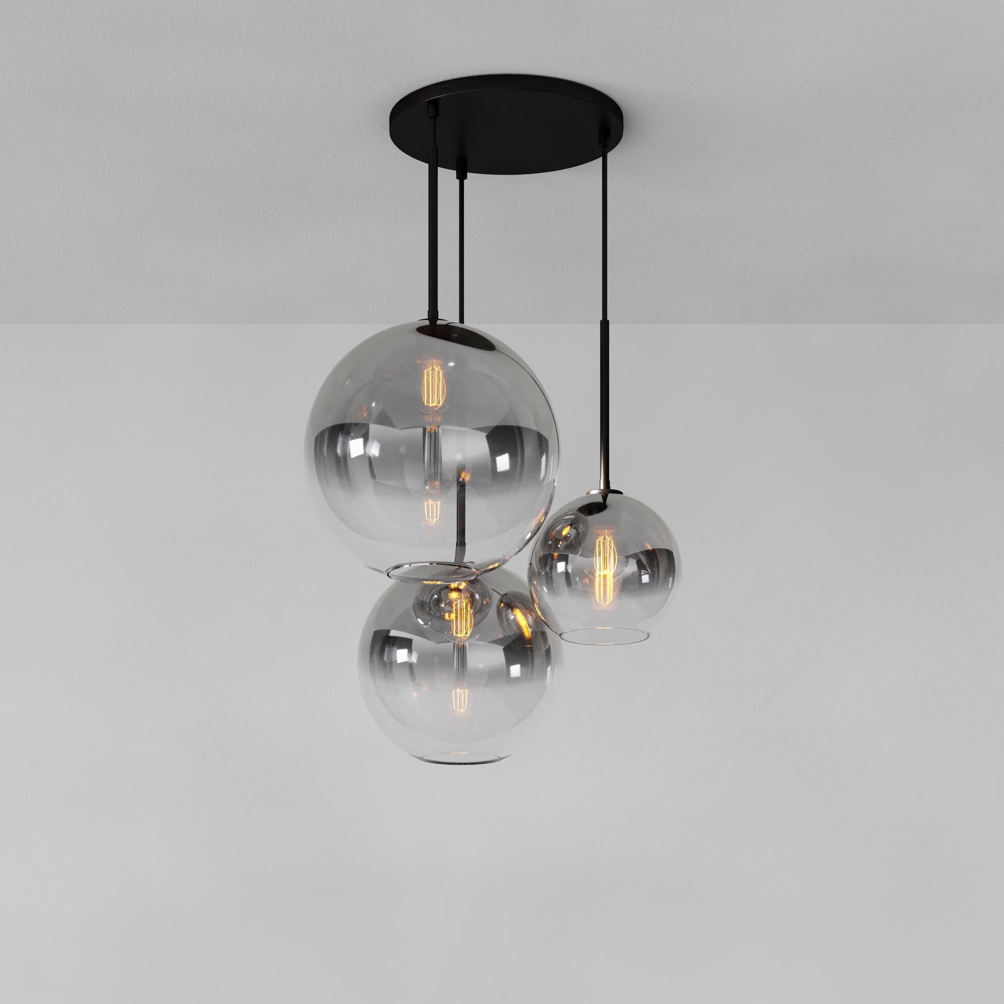 Selvion Minimalist Crystal Chandelier - Handcrafted Glass Sculptural Lighting Fixture T150
