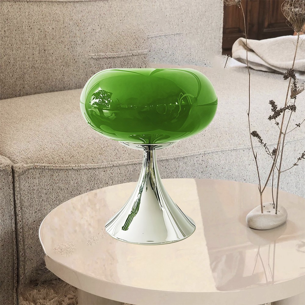 Bauhaus Apple Shaped Glass Led Table Lamp S137