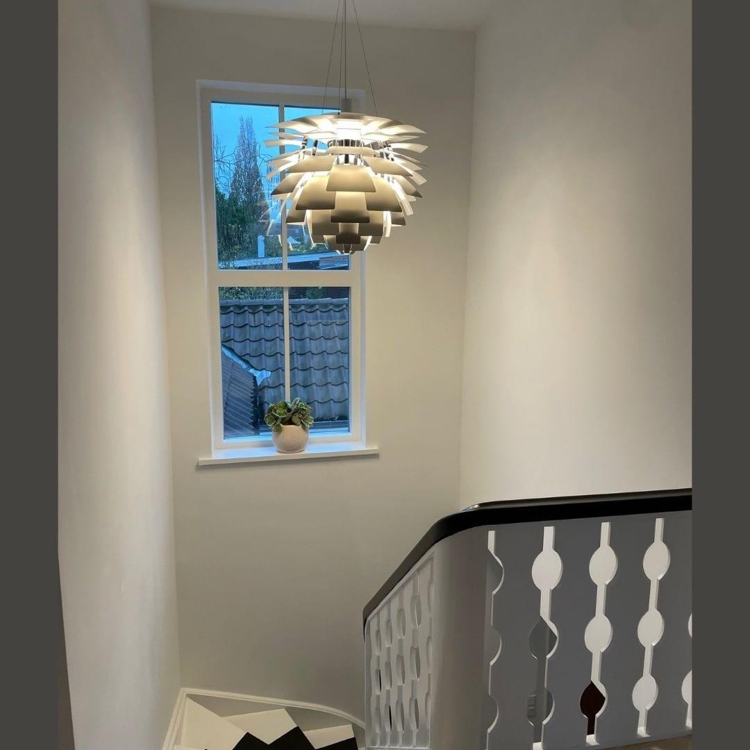 Modern Sculptural Layered Pendant Light