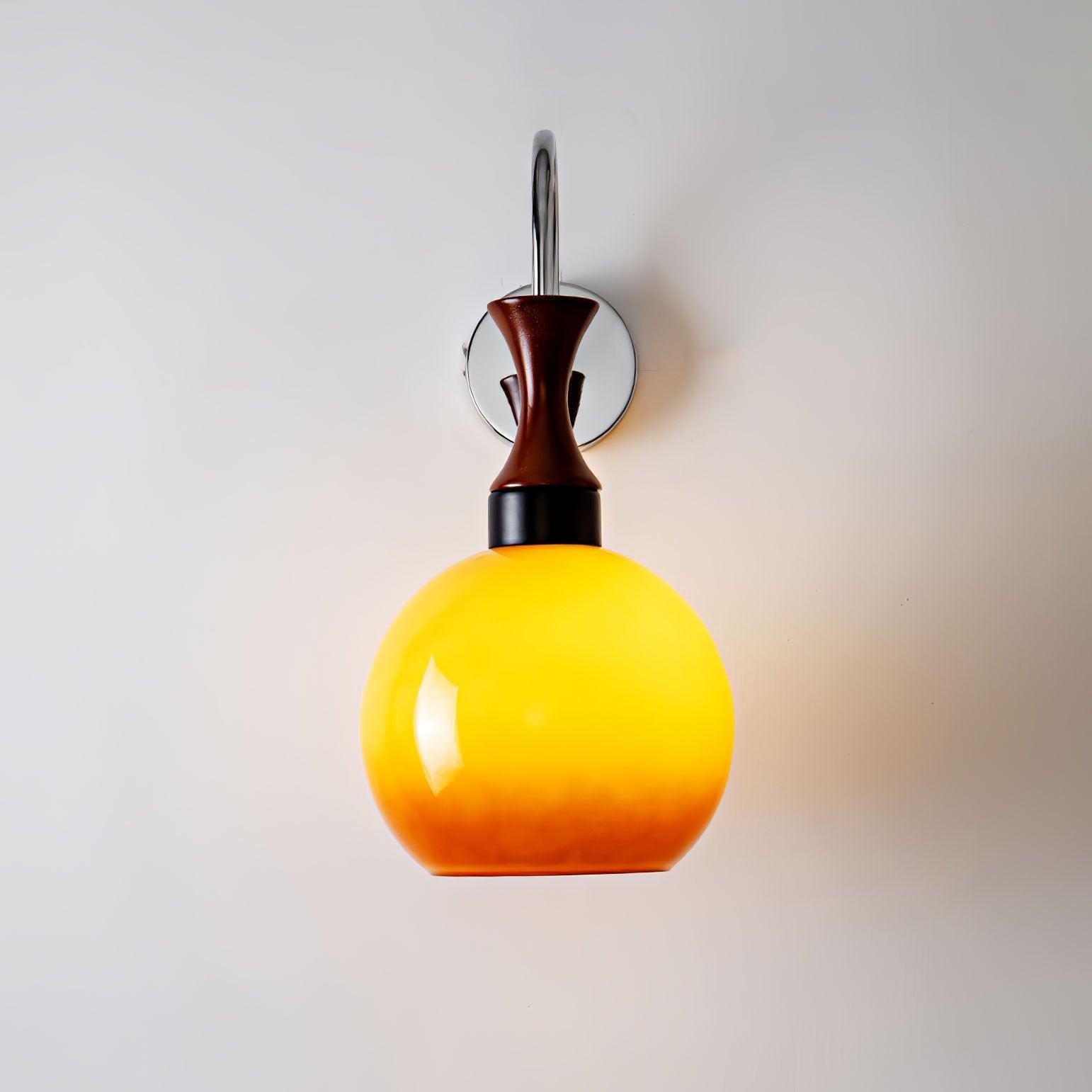 Spherical Yellow Wall Lamp M38