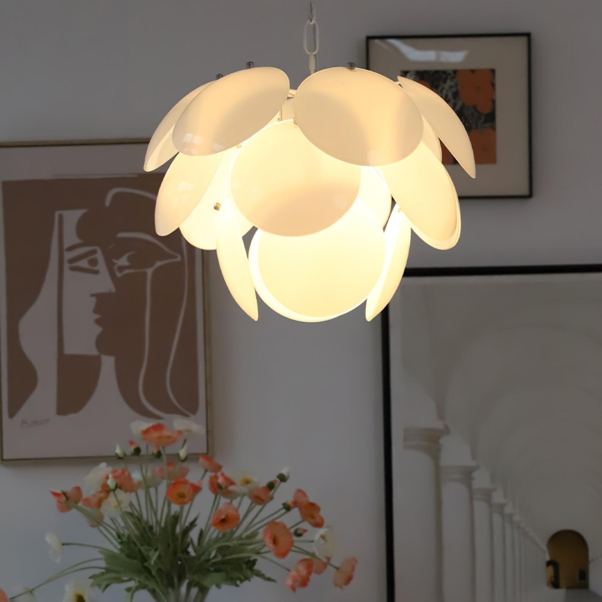 Luxury Fashion Luminous Petal Glass Chandelier M54