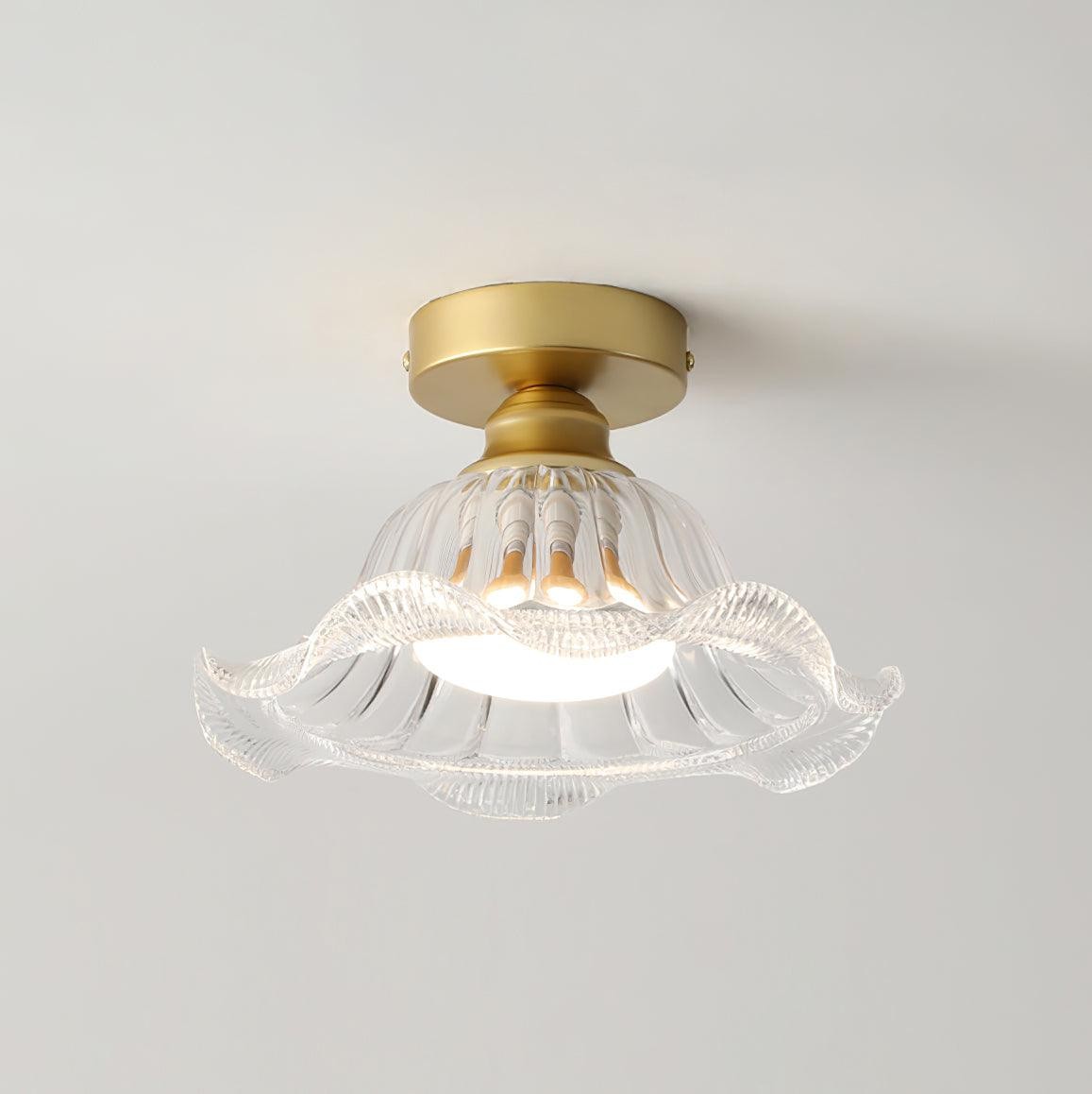 Vintage Glass Flower Ceiling Light M332