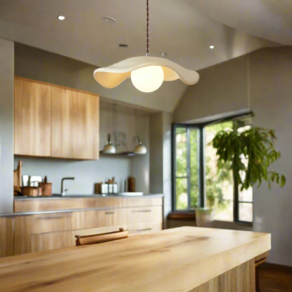 Yumi Sculptural Resin Elegance Minimalist Pendant Light D945