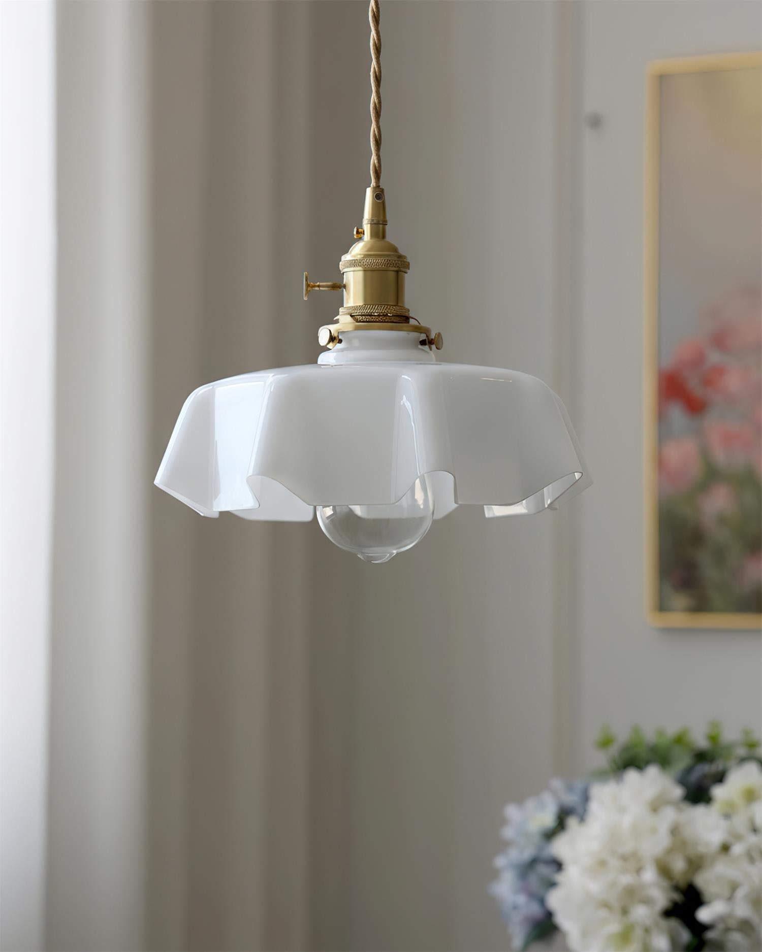Skirted Ripple Pendant Lamp D245