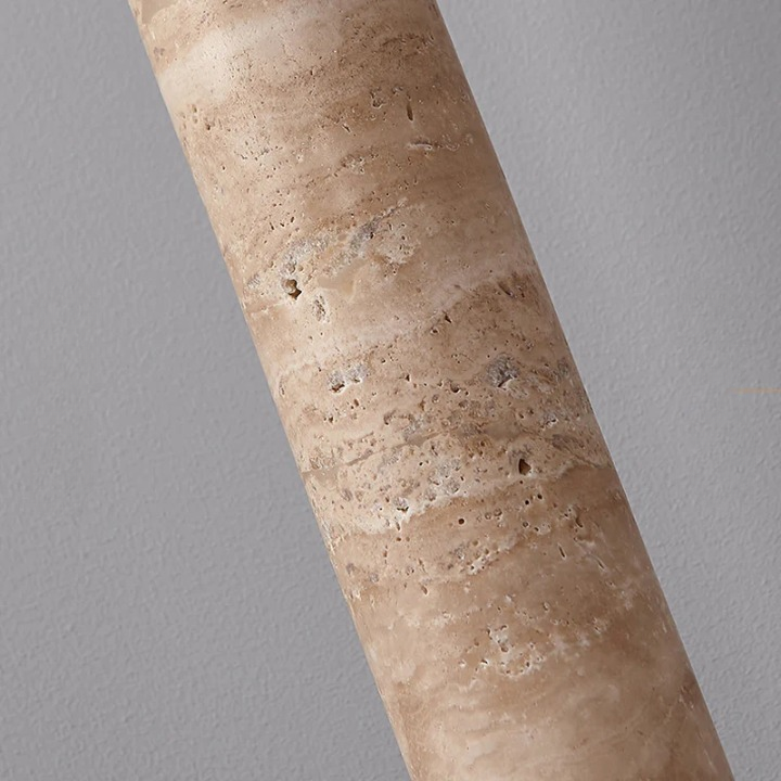 Cream Travertine Tube Pendant Light D912