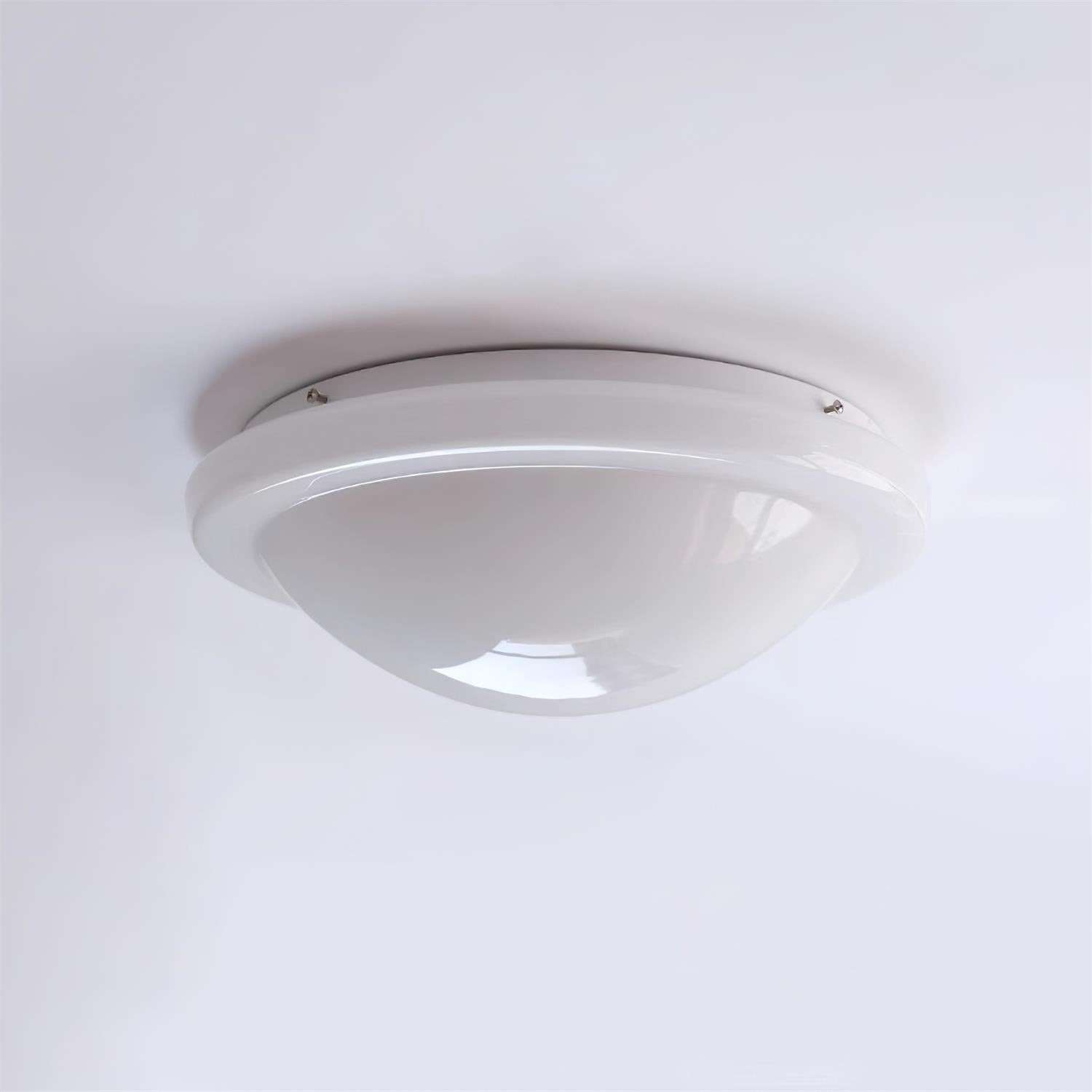 Modern Miminalist White Glass Led Ceiling Lamp M411