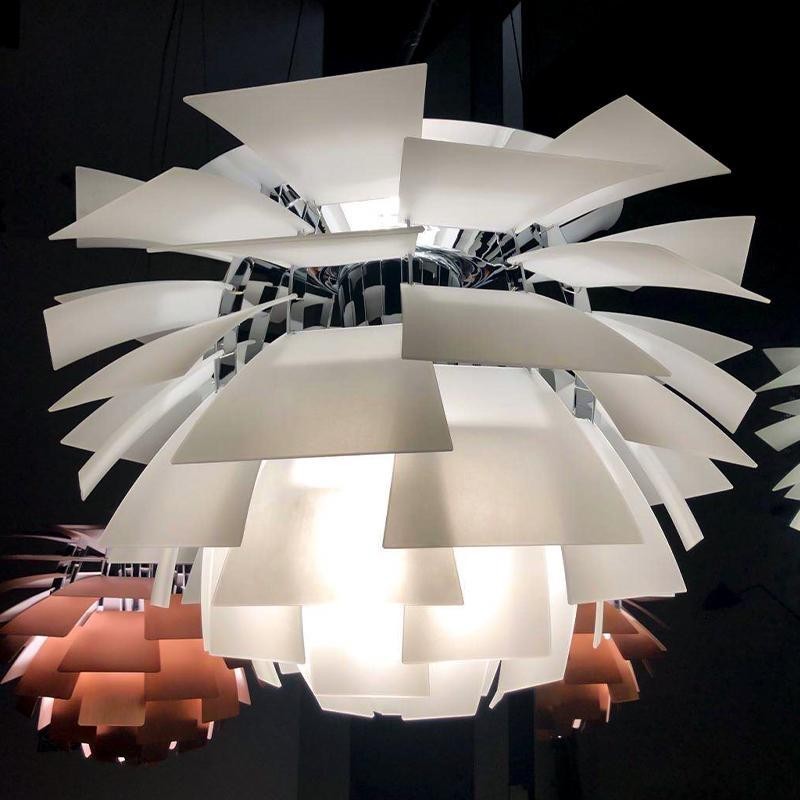 Modern Sculptural Layered Pendant Light