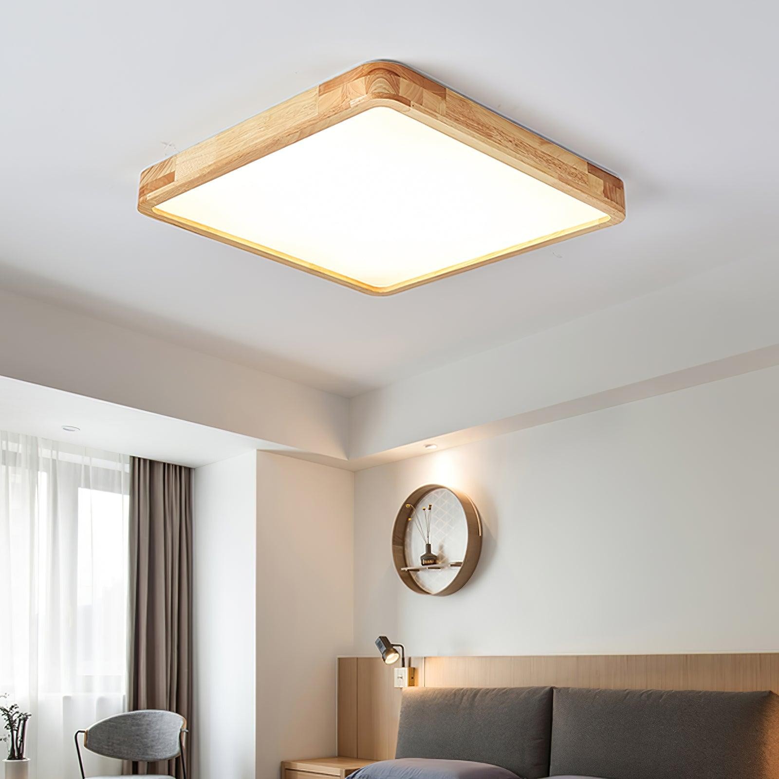 Wooden Geometric Ceiling Light M295