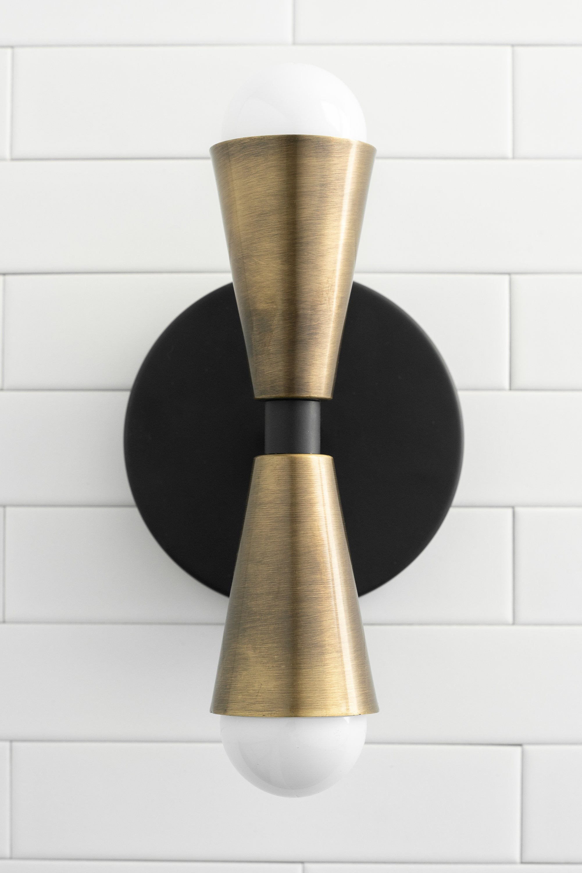 Pyralis Cone Linear Statement Wall Sconce - Modern Two Light Fixture T334