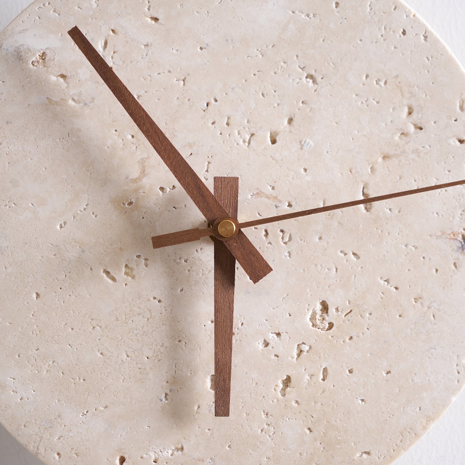 Travertine Clock Wall Lamp P079