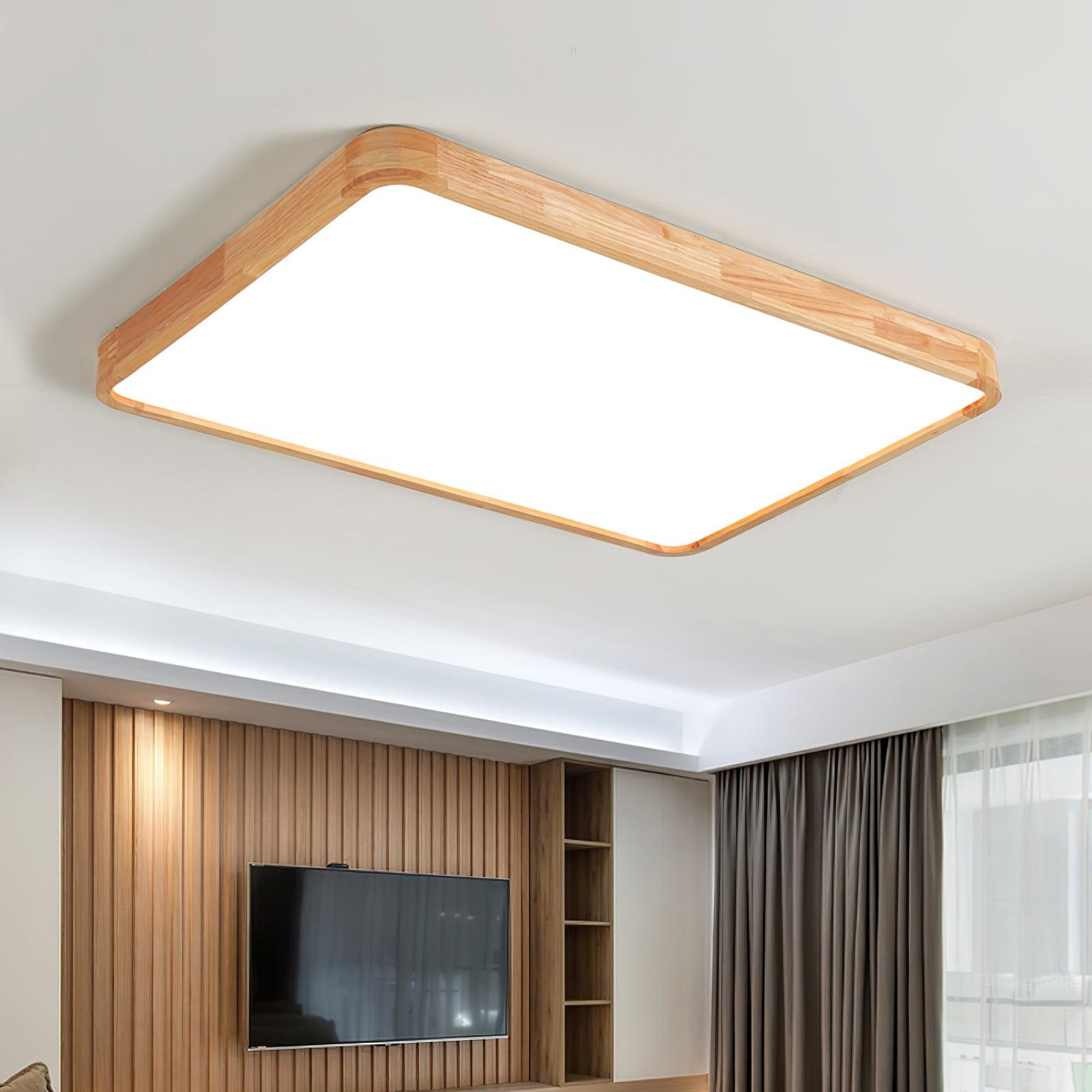 Wooden Geometric Ceiling Light M295