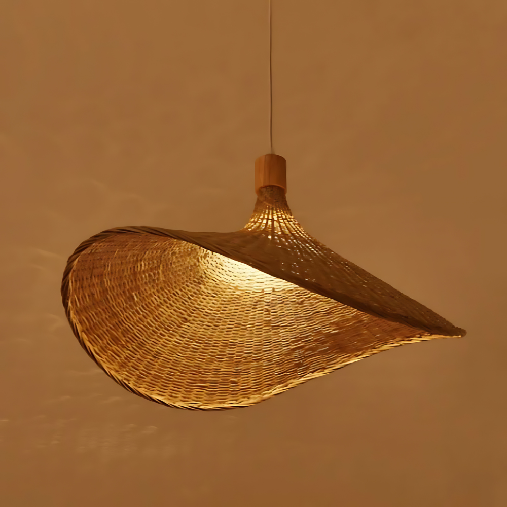 Rustic Raphia Charm Rattan Light D834