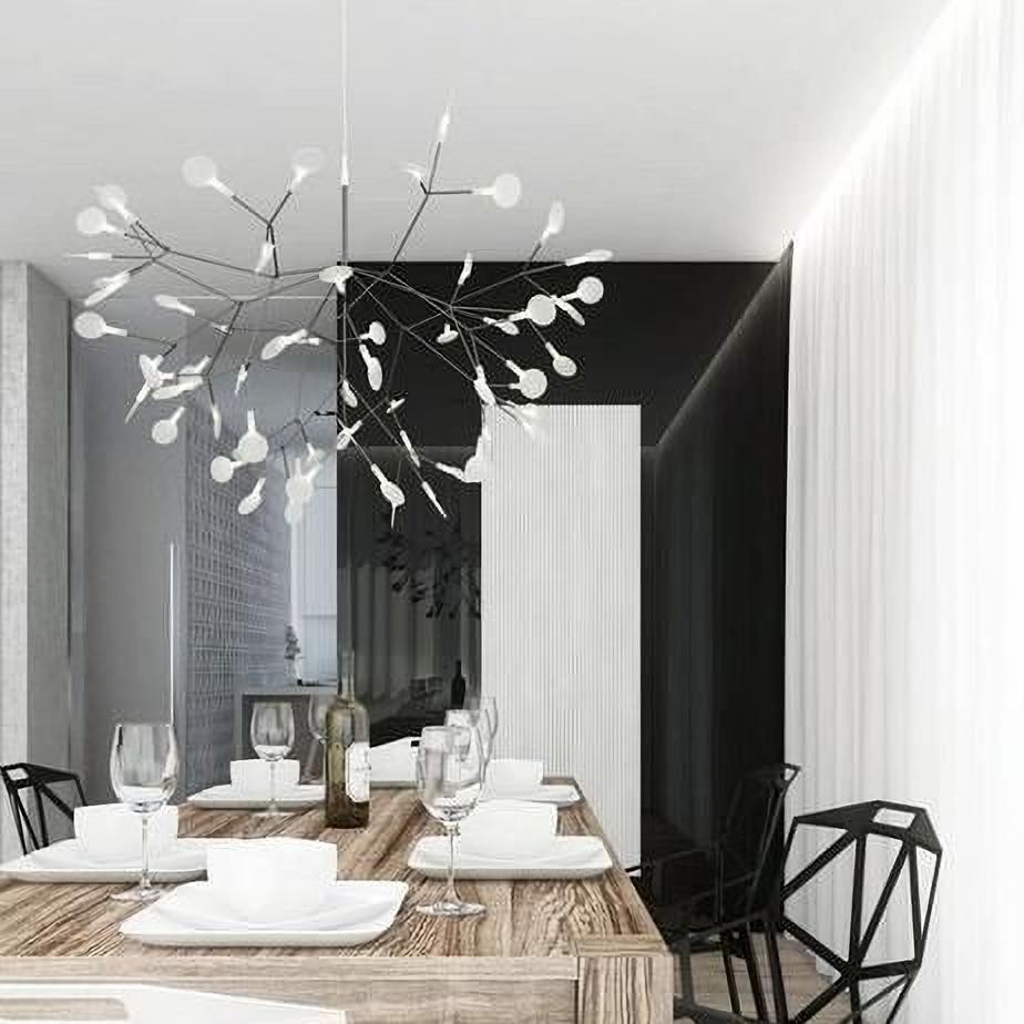 Scandinavian Branching LED Chandelier for Living Room
