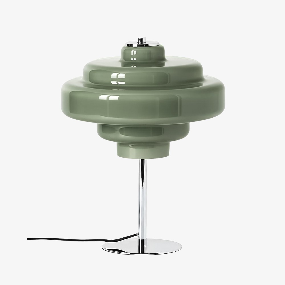 Koloro Chrome Base Glass Table Lamp – Stylish & Functional for Any Space T276