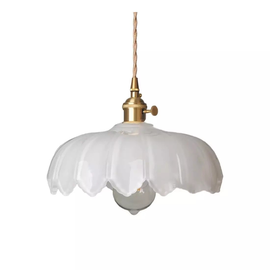 Retro Petal Glass Pendant Light S89