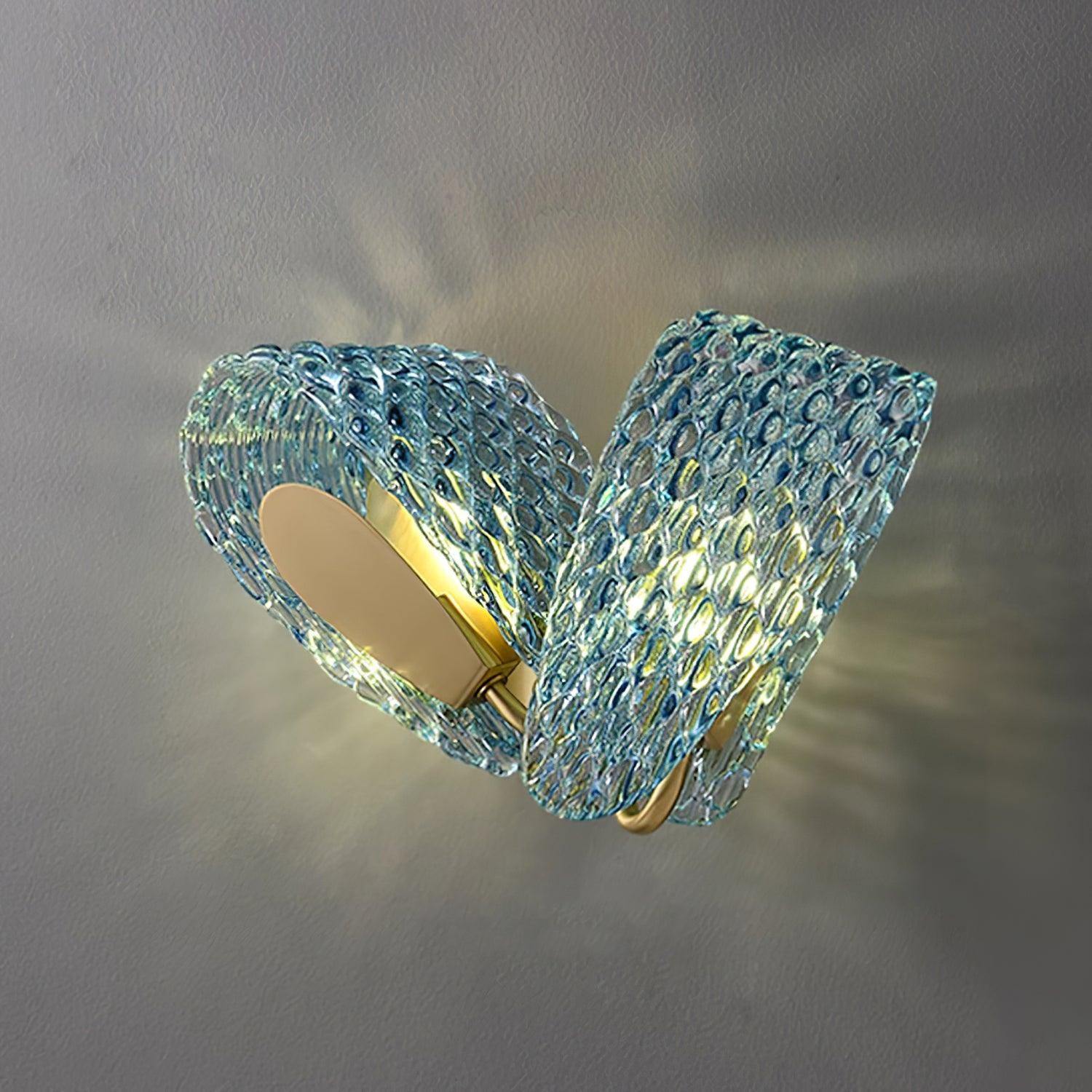 Creative Light Luxury Blue Ribbon Wall Lamp M283