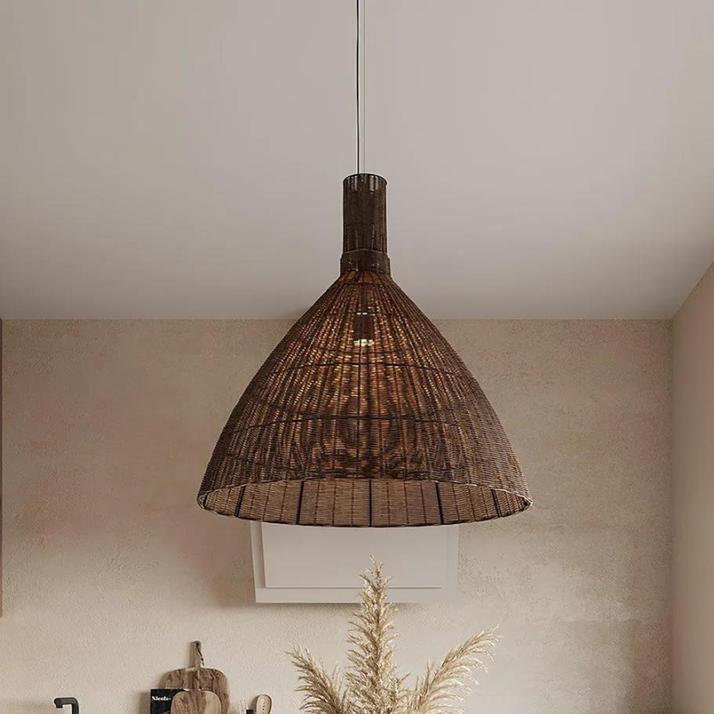 The Rattan Essence of the Islands Pendant Light D826