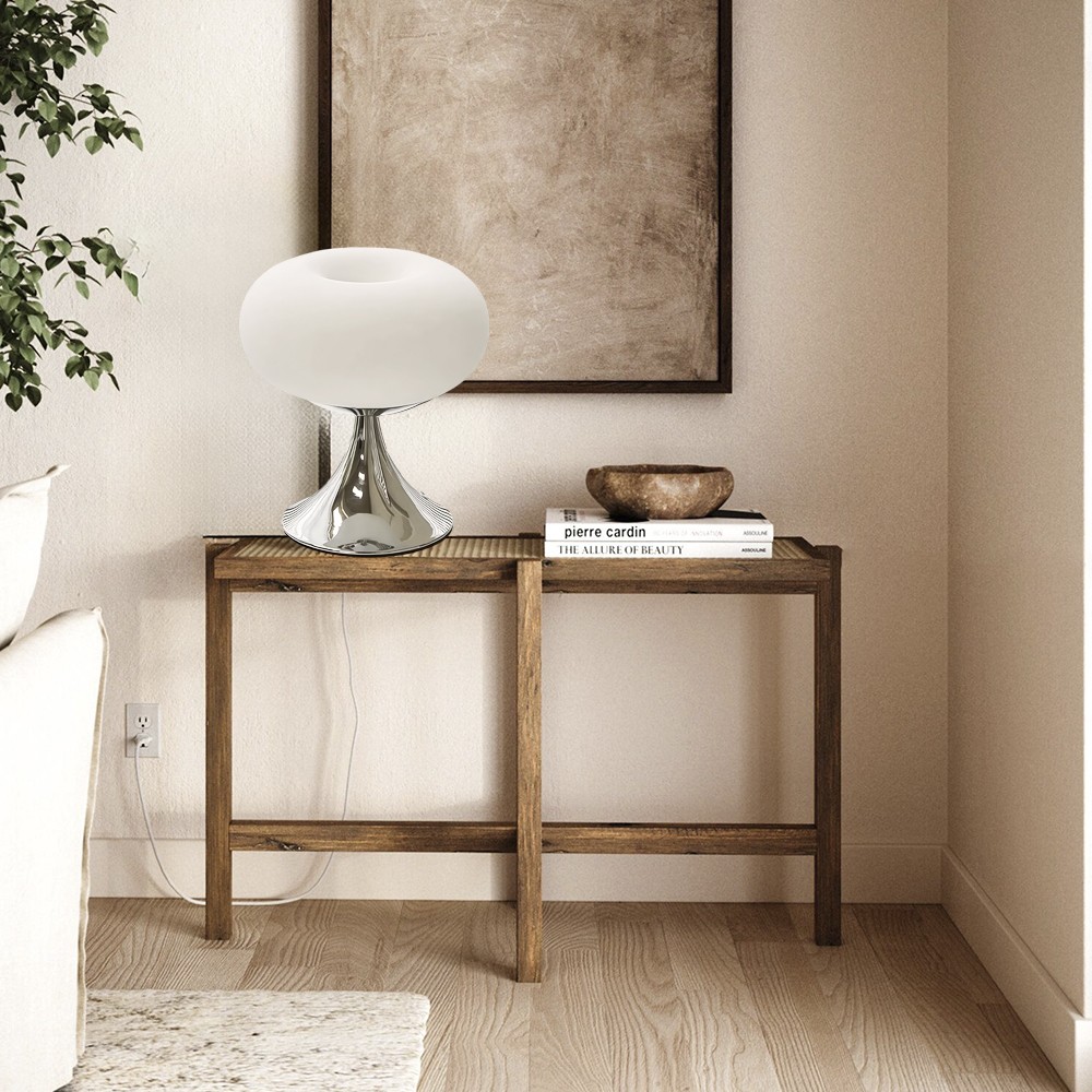 Bauhaus Apple Shaped Glass Led Table Lamp S137