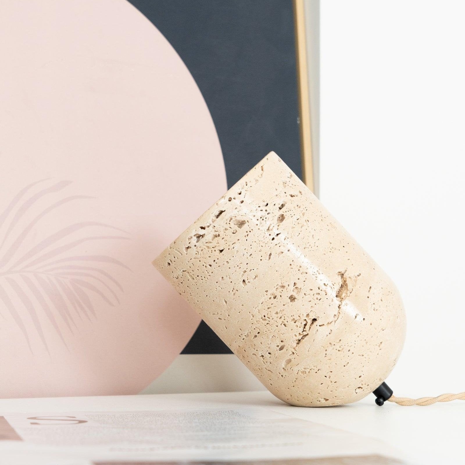 Amidori Travertine Table Lamp D893