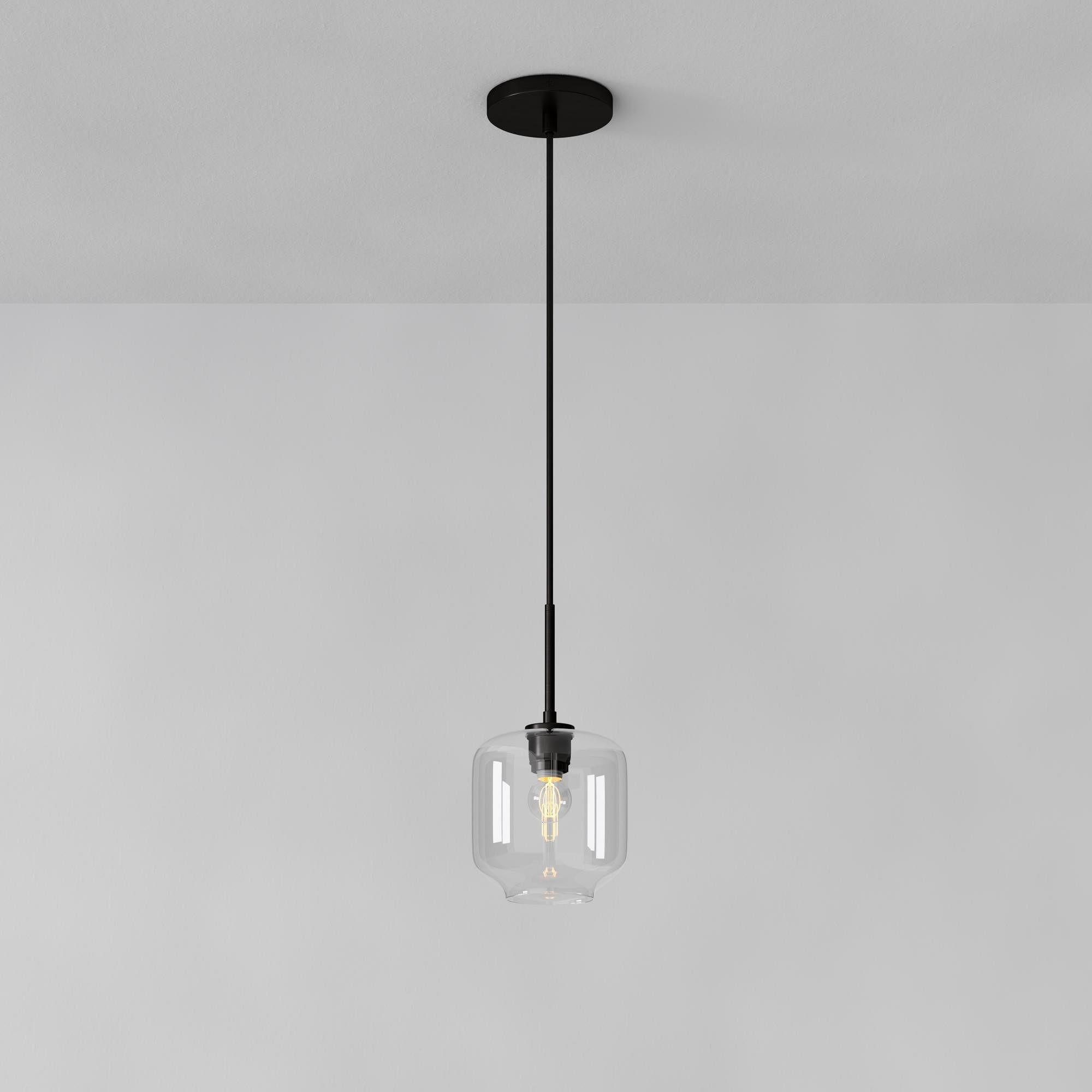 Lumivelle Pebble Pendant Light - Adjustable Glass Shade - Modern Lighting T243