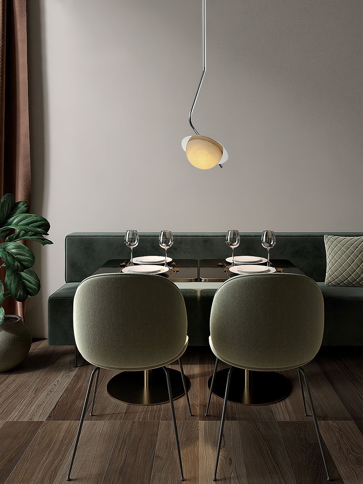 Chic Luminance Alabaster Pendant Light D438