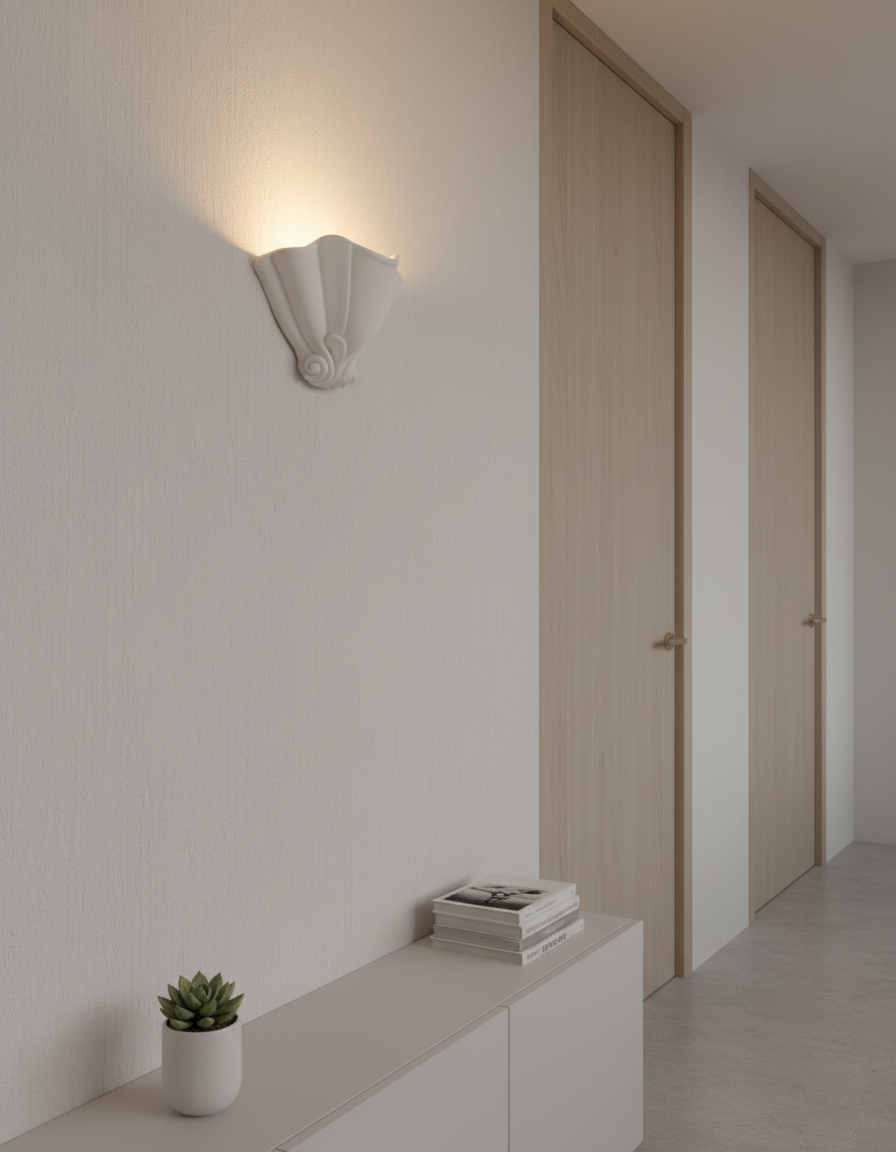 Roche Plaster Wall Lamp D65