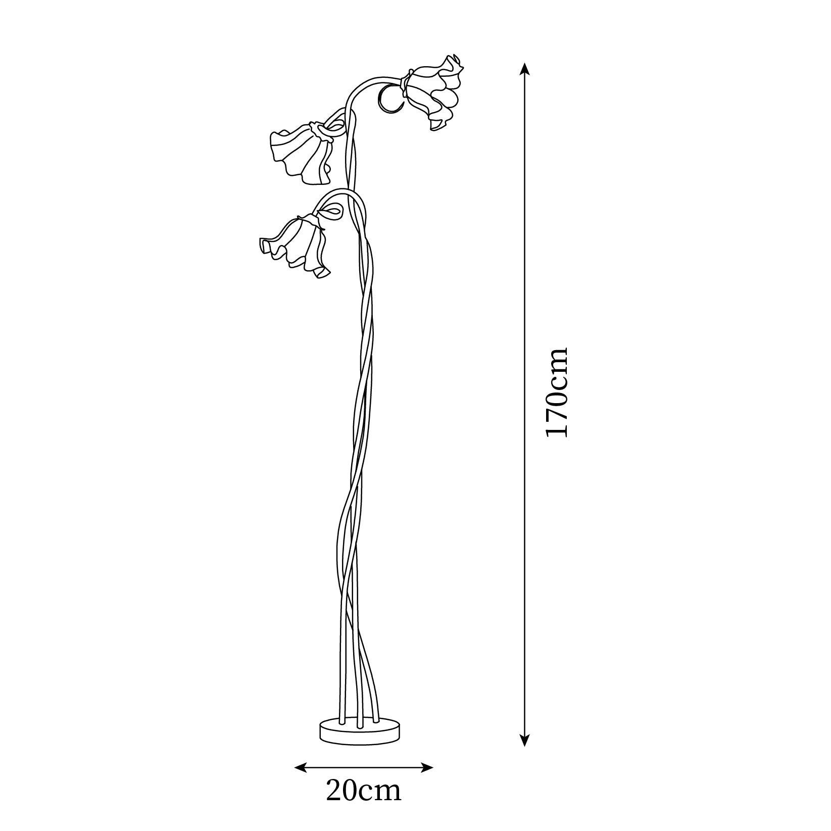 Creative Multi-Head Winding Flower Shape Floor Lamp M175