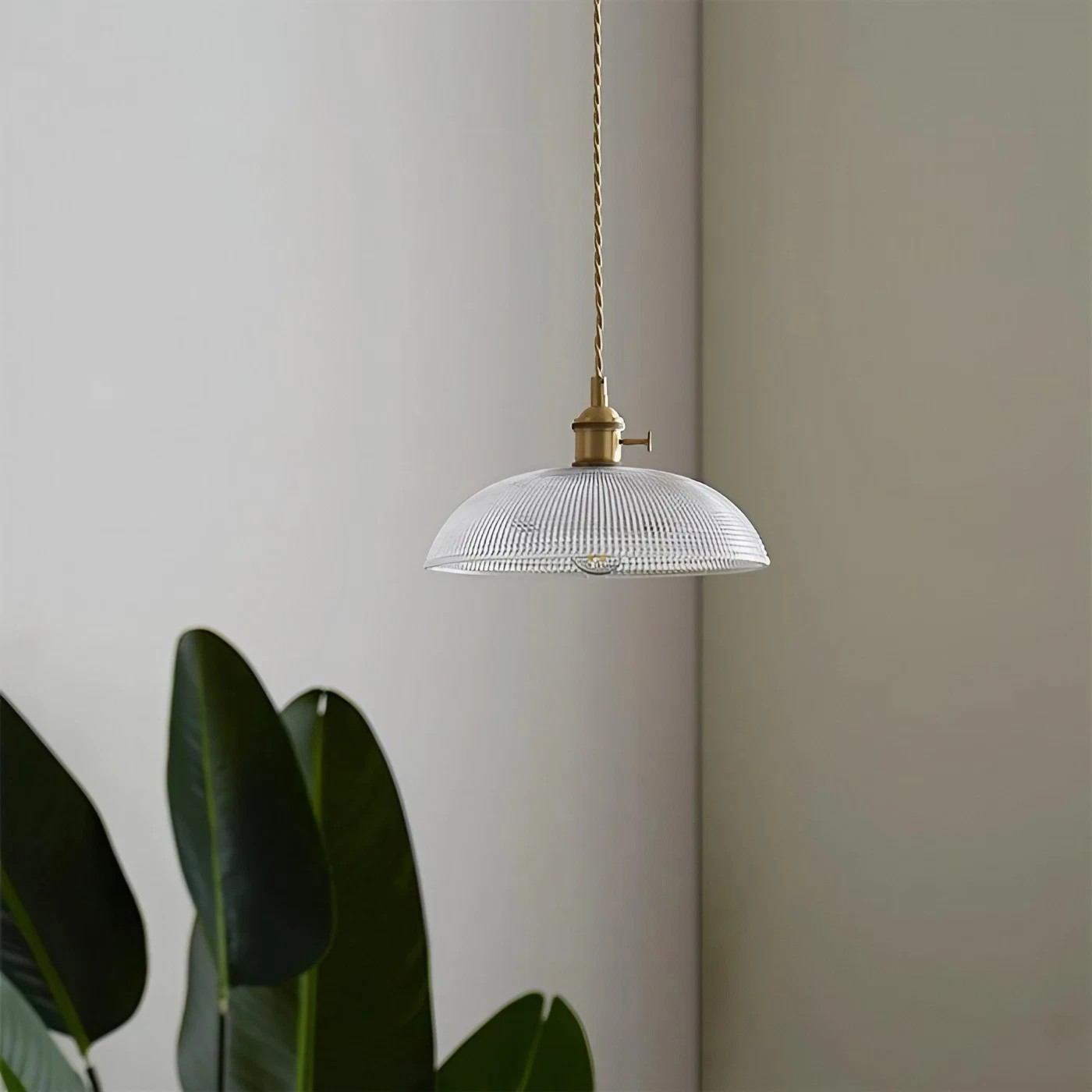 Velaris Vintage Copper Bowl Glass Pendant Light S96