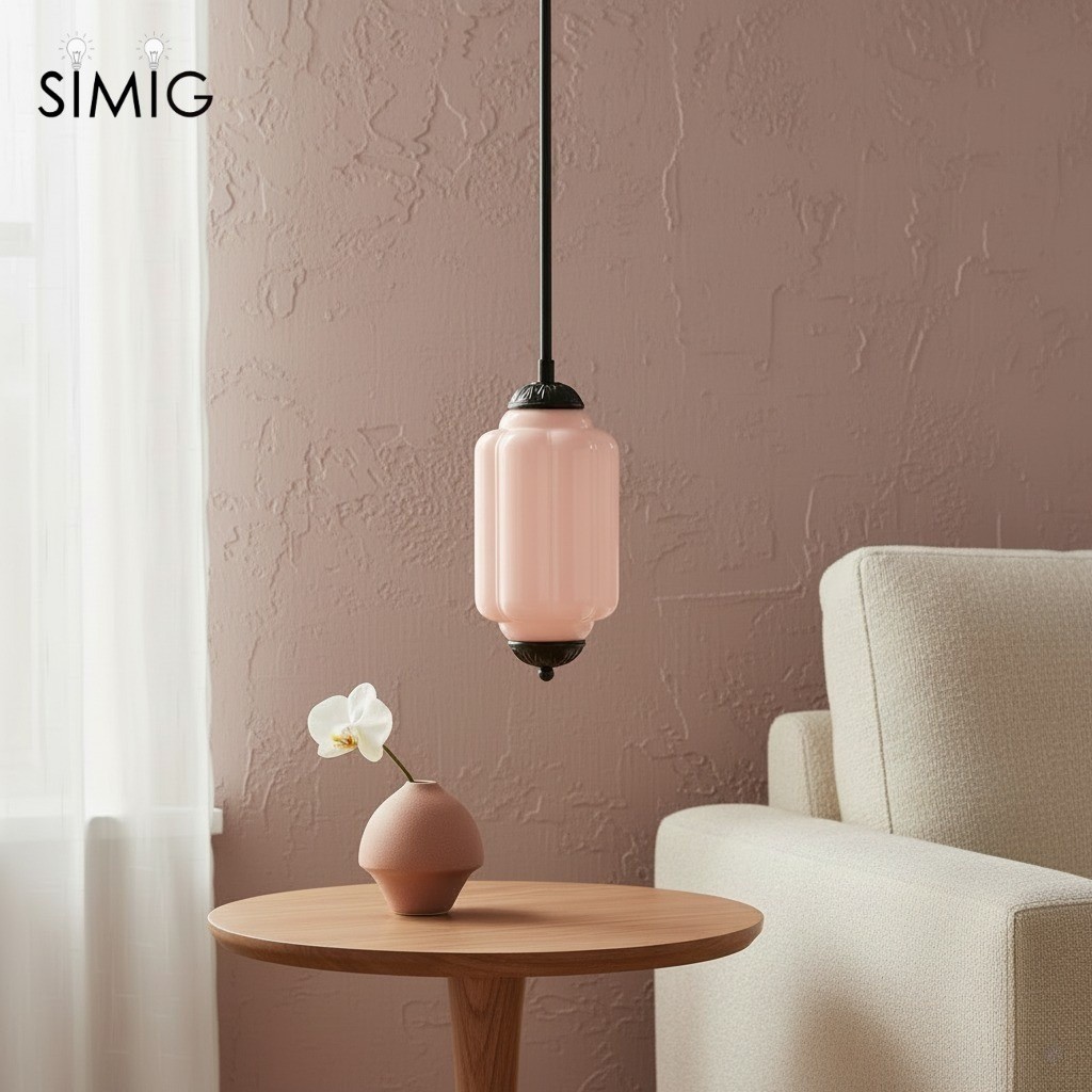 Eloise Simple Glass Irregular Lantern Pendant Lamp G23