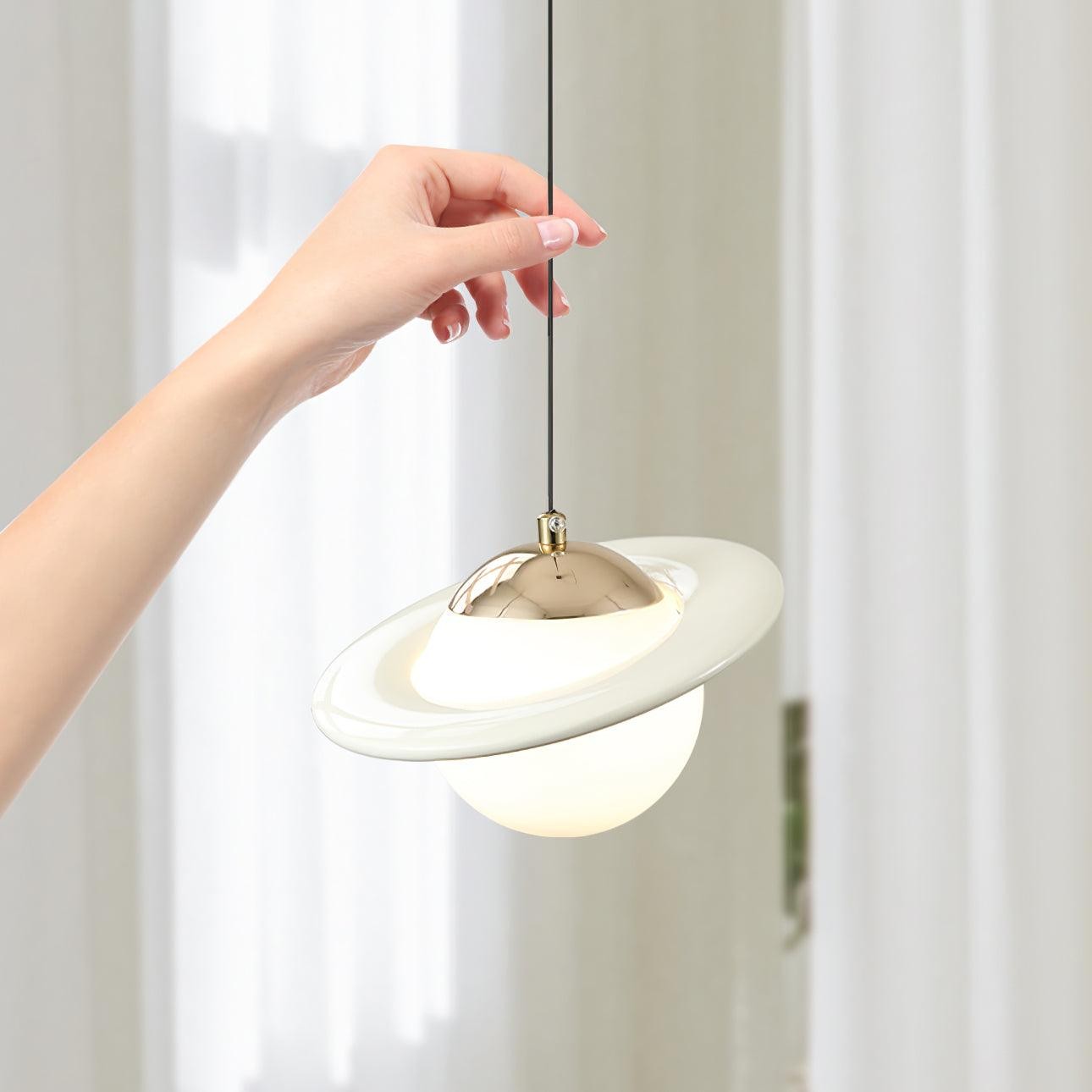 Romantic Saturn Planet Pendant Lamp for Bedroom M519