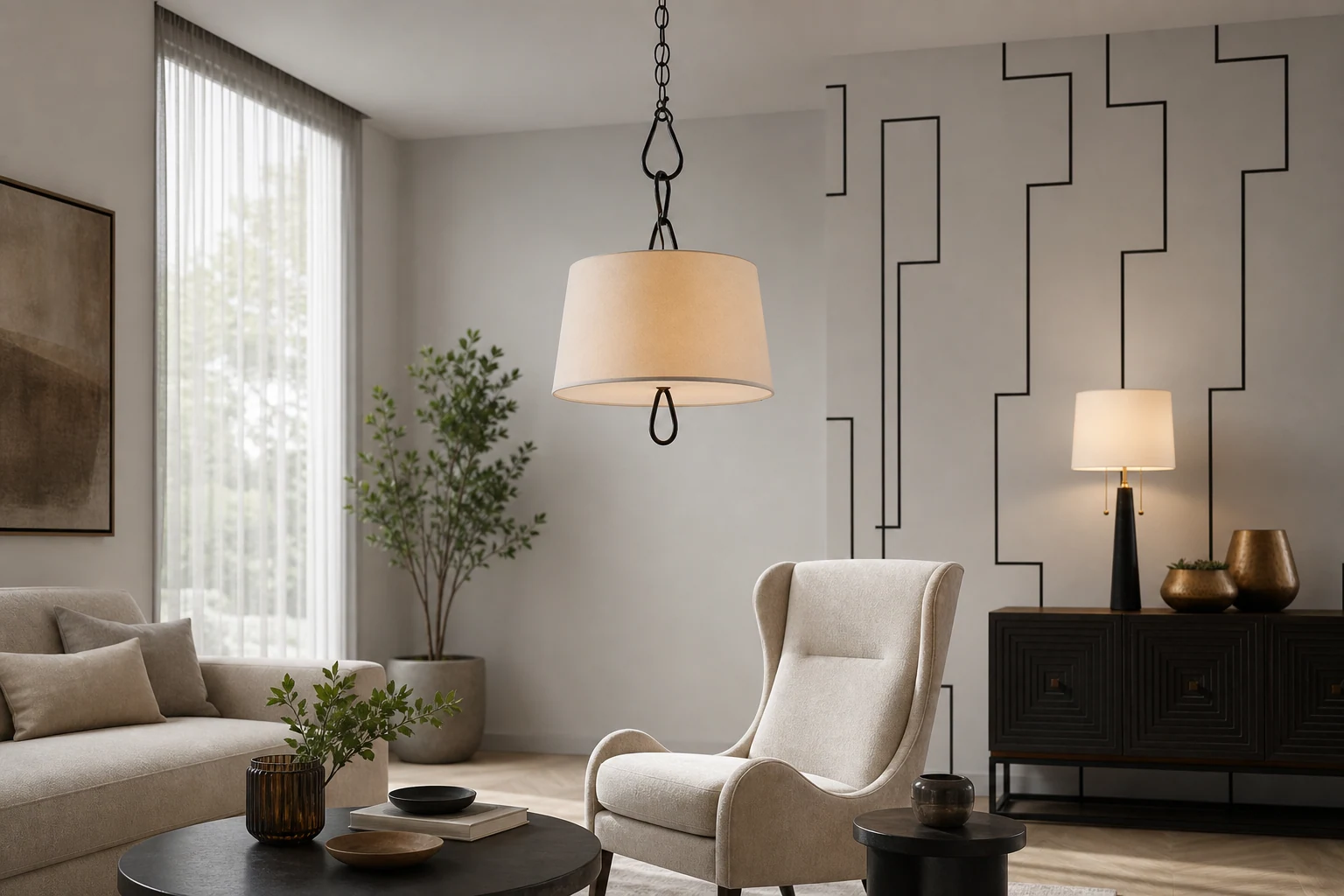 Lampa wisząca Parkman D605 w scenie lifestylowej