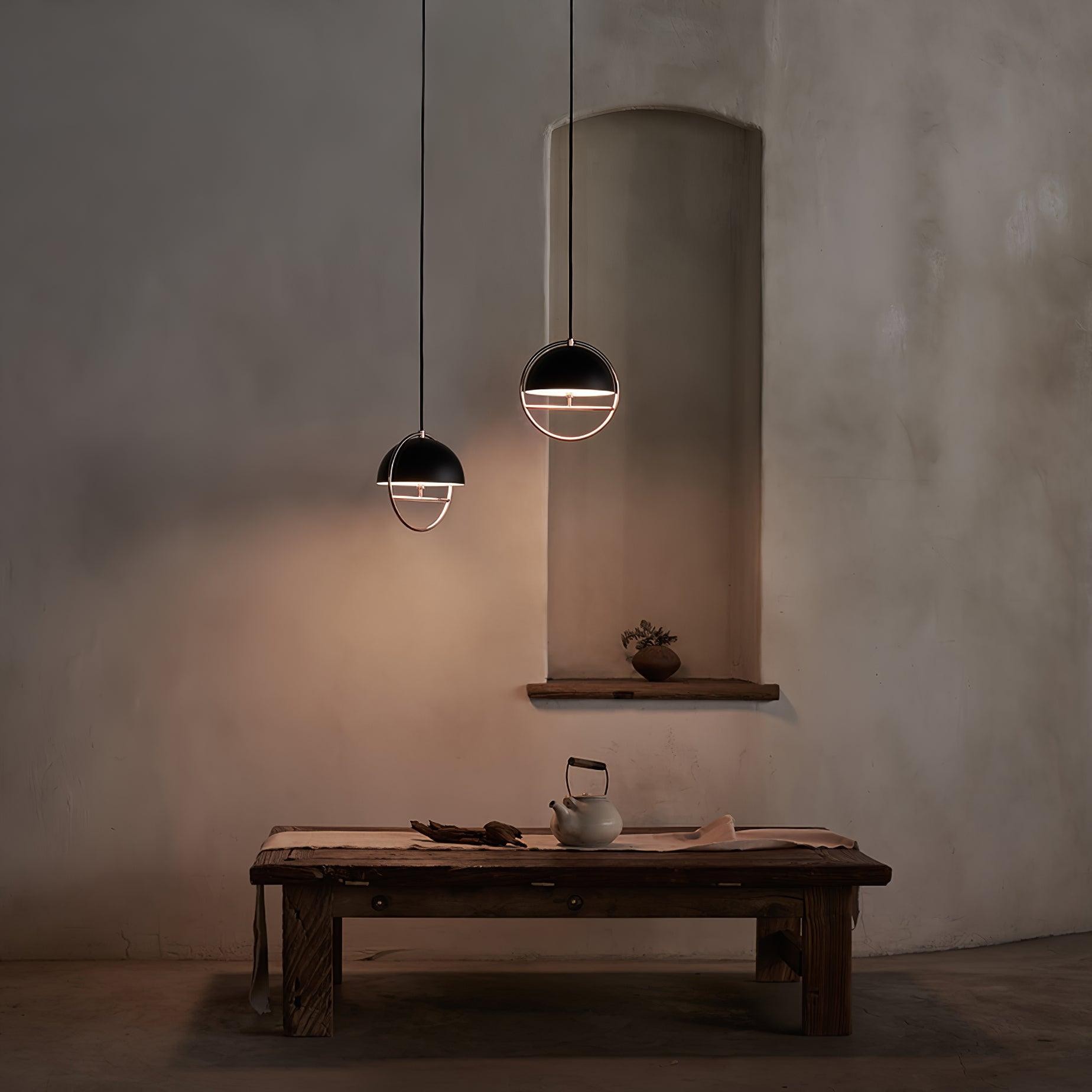 Nordic Hemispherical Ring Metal Pendant Lamp M551