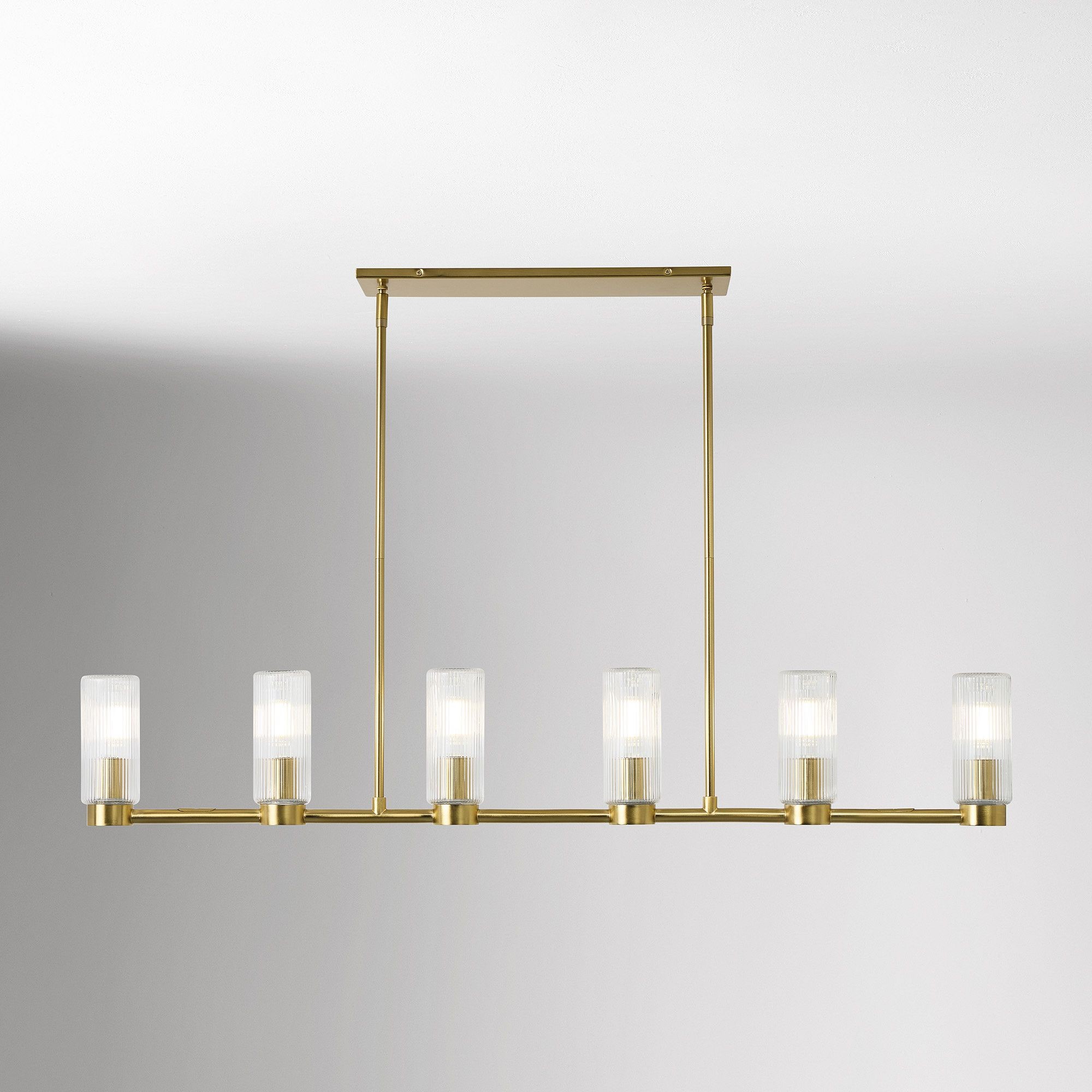 Rivora Fluted Glass Chandelier – Elegant Ribbed Lasting Design T094