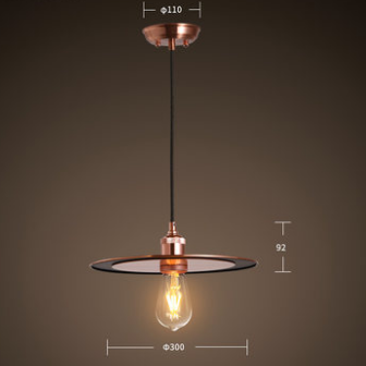 Schemat rozmiarów lampy wiszącej VELIQ Slim Disk