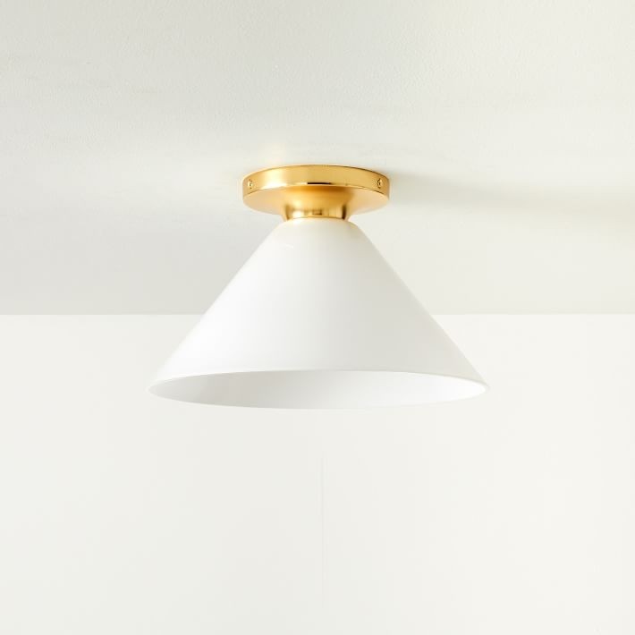 Conica Cone Flush Mount – Glass Ceiling Light for Modern Spaces T233