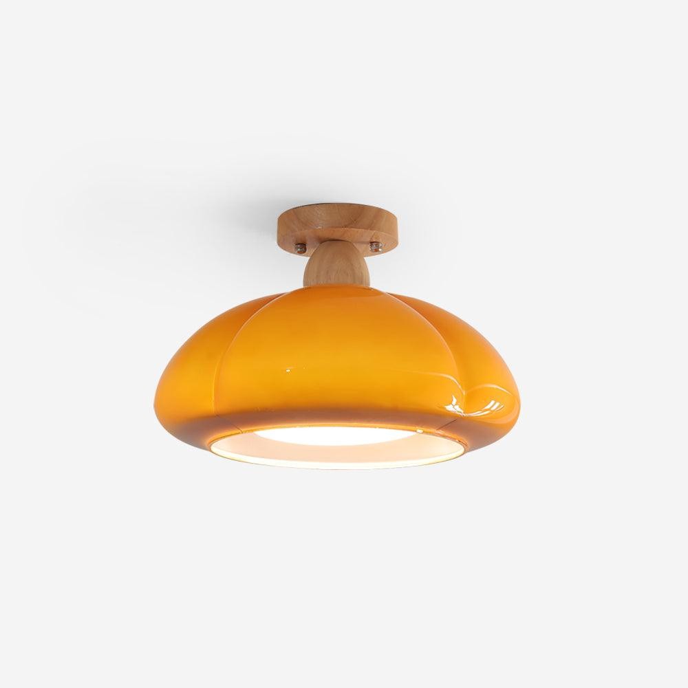 Pumpkin Glass Pendant Light For Kitchen M273