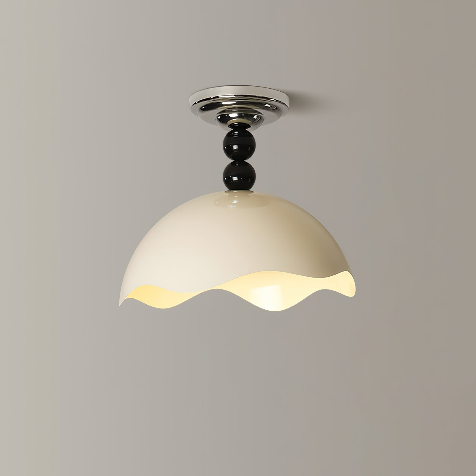 Modern Wave Crest Metal Ceiling Lamp M500