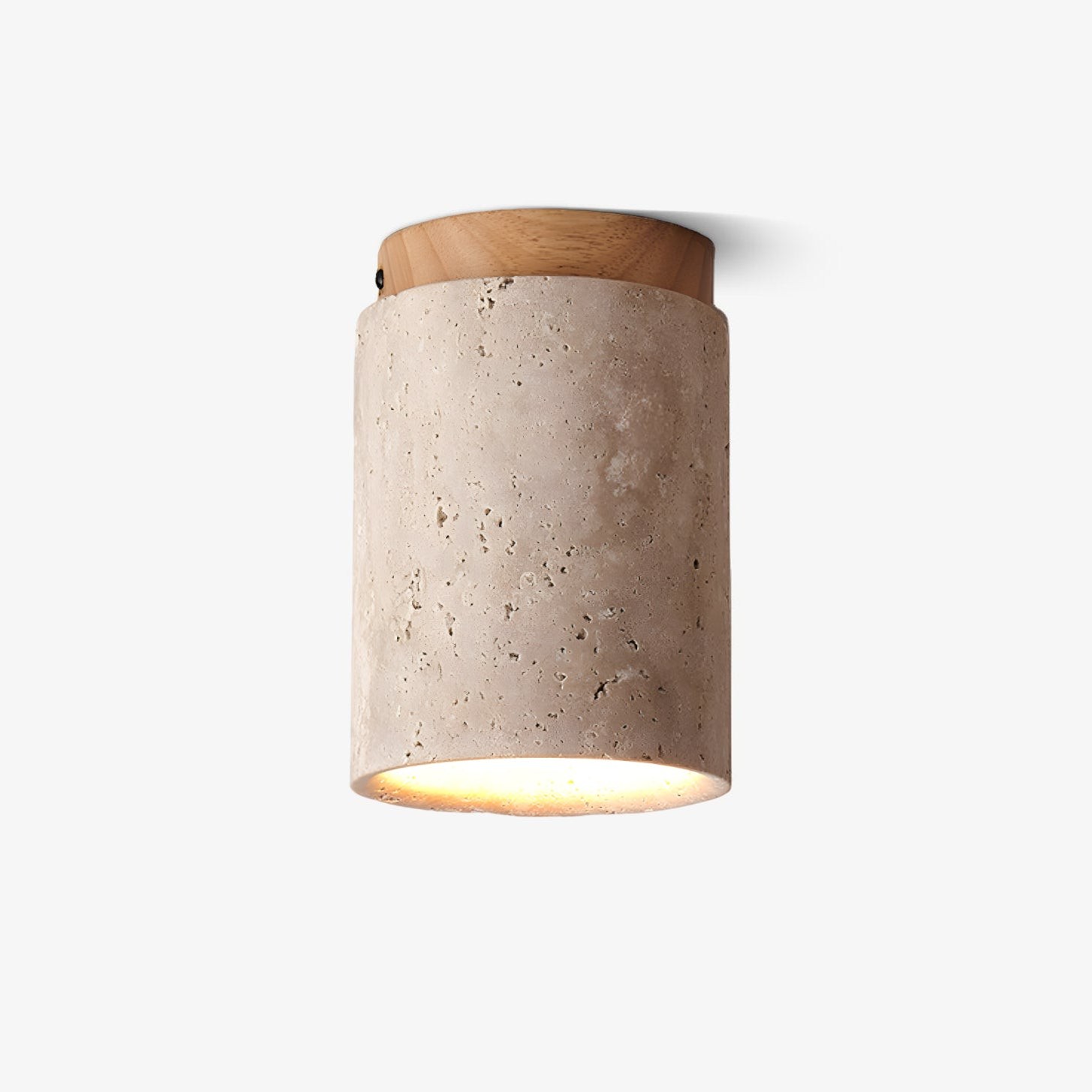 Marble Travertine Column Ceiling Lamp M510